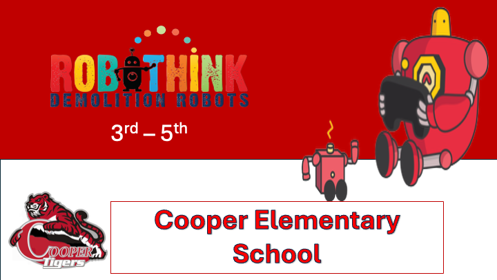 Demolition Robots Series 3rd - 5th (Wednesdays 2/25 - 4/15) @ Cooper Elementary School (2026-02-25 - 2026-04-15)